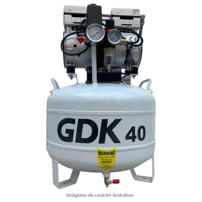 COMPRESOR GDK 40 1.1HP 850W TANQUE 40L-FLUJO 165L COD 8774